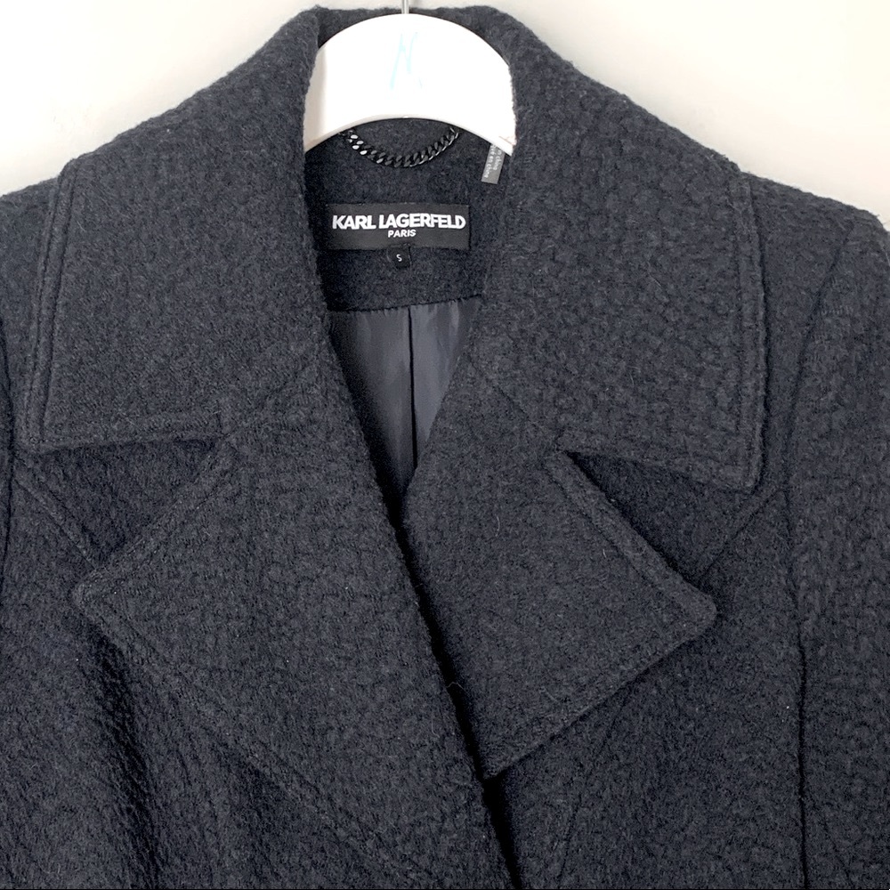 Karl Lagerfeld Paris size S double breasted coat - Picture 5 of 13